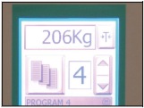 Cyklop GL 300 - вес паллеты на экране Групповая обвязка грузов на паллетах